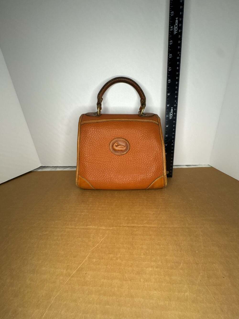 Vintage Dooney & Bourke All Weather Leather Surrey Satchel Handbag - Picture 16 of 16